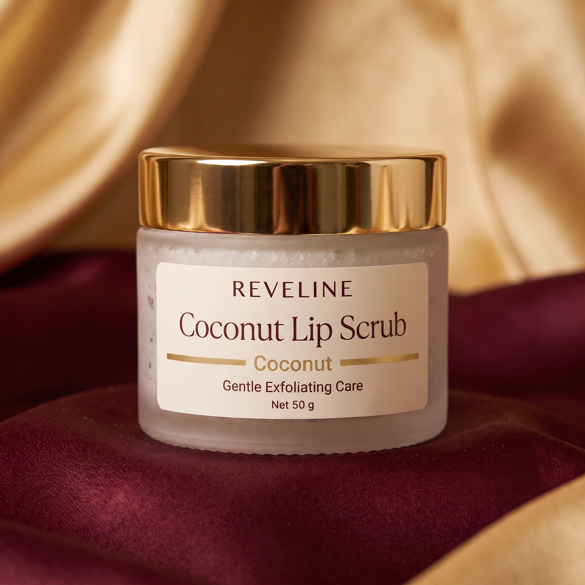 Reveline Coconut Lip Scrub — English packaging